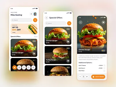 Foody Mobile App UI branding figma graphic design mobile app ui design