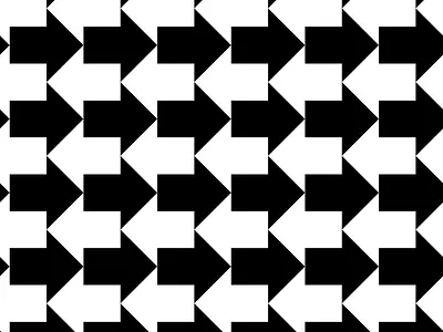 This way arrows illusion optical