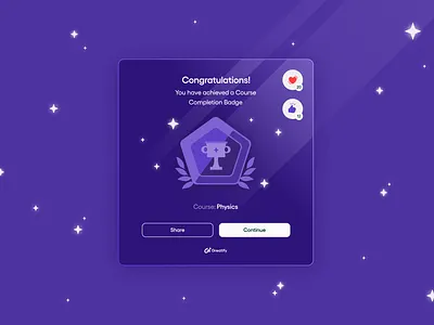 Greatify - Badge card design badge design badges exam app gamification graphs learning app lms mobile app ui design uiux web app ui design