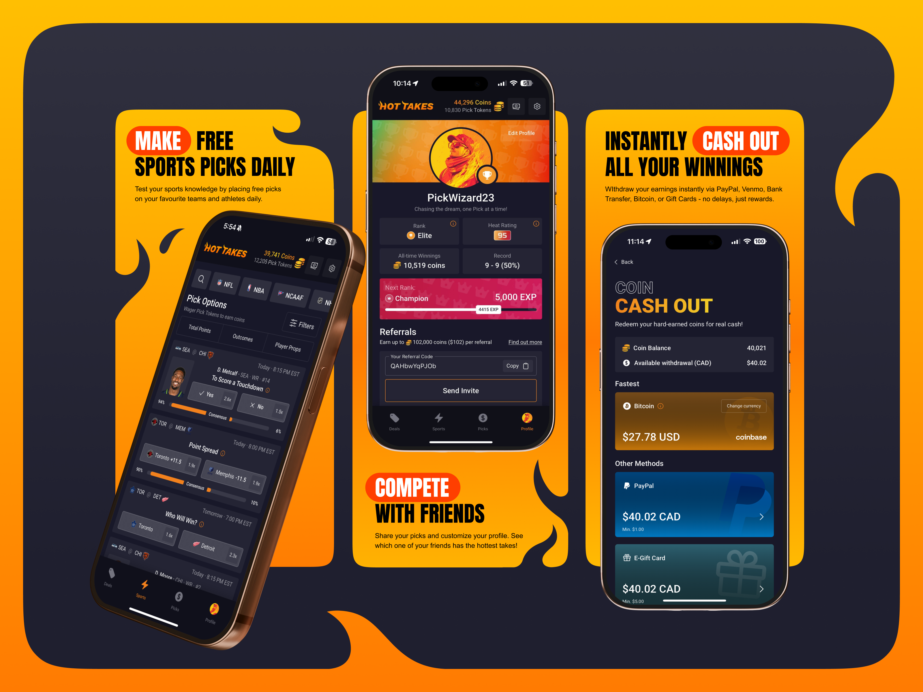 Example of Hottakes: AppStore Screenshots