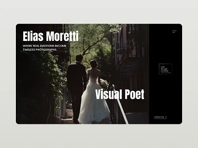 Photographer`s portfolio website graphic design personal website photographer portfolio website ui
