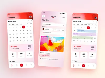 Travel Planner Mobile App UI/UX Design app app ui branding design illustration landing page mobile app tour app travel app travel app ui travel planner app trip app ui ux