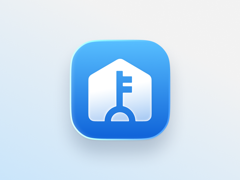 Smart Lock App Icon app app store branding design figma graphic design home automation icon illustration ios key logo minimal mobile mobile app modern play market smart home ui vector