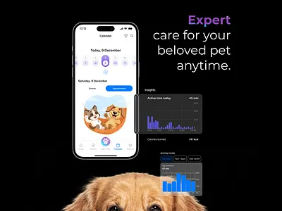 Ask a Vet is an AI-Powered Veterinary Companion to Consult ai assistant fitness tracker gps tracking healthcare iot design pet pet care pet tech smart collar ui ux