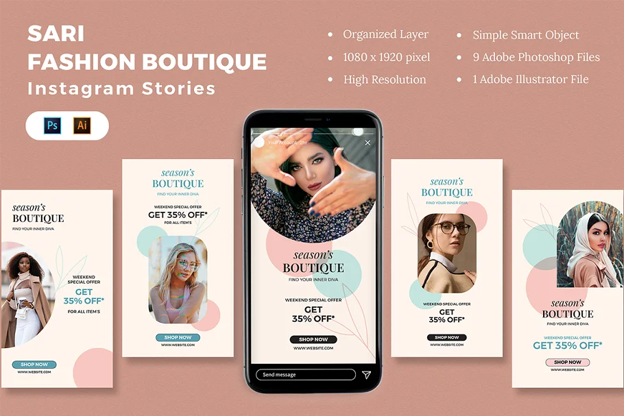 Sari Fashion Boutique Instagram Stories 1 by Rangga Dwi on Dribbble