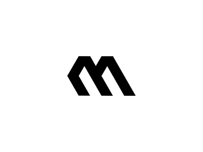 Angular Geometric M Monogram Logo abstract logo branding brandmark geometric logo graphic design logo logo design logo for sale m m letter logo m lettermark m logo modern logo monogram