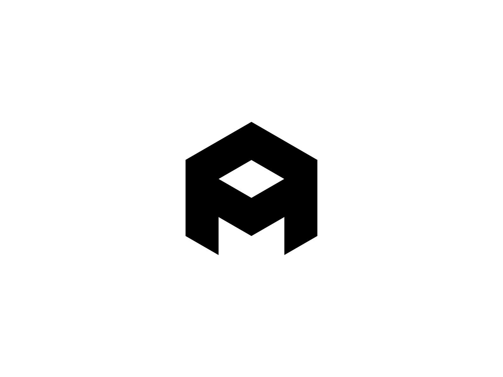 Geometric A Monogram Illusion Logo a a letter a letter logo a lettermark a logo a monogram branding brandmark geometric illusion logo logo logo design logo for sale minimalist modern monogram timeless