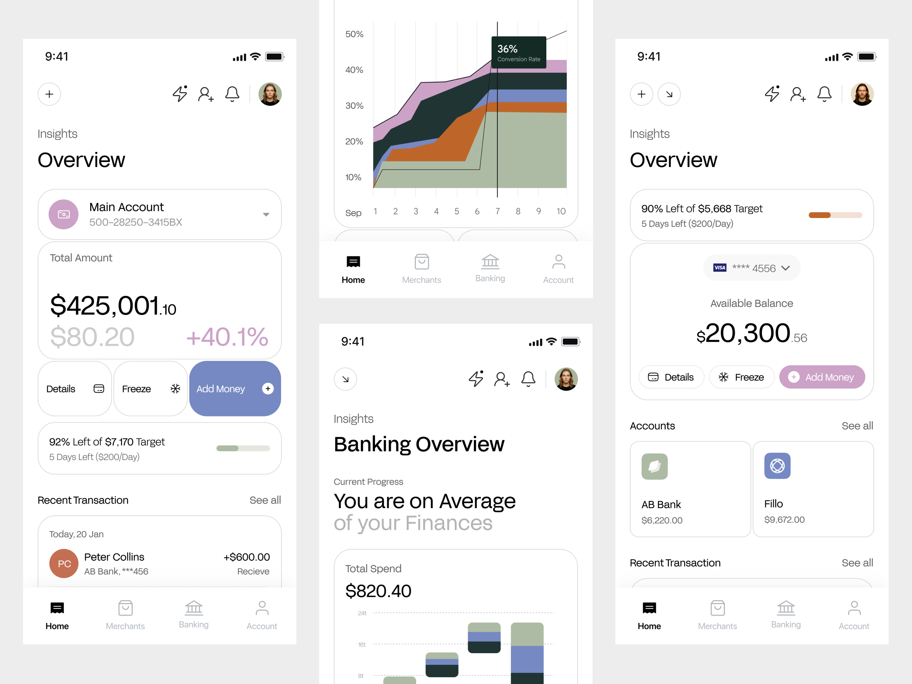 AI Fintech - Mobile App Design agency ai ai fintech app ai mobile app ai payment app app design banking bills payment credit card finance fintech mobile app design payment app premium design product design ui ui ux wallet wallet app