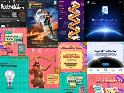 Creative Posters for IEDC Summit 2024 graphic design