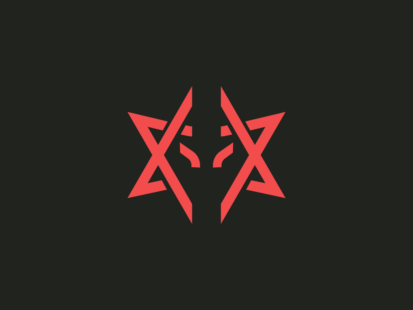 Mystic Geometric Wolf Symbol | Abstract Minimal Logo Design