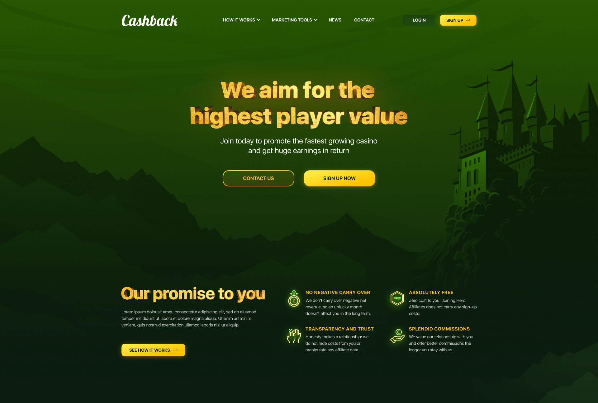 Example of Custom Website UI Design