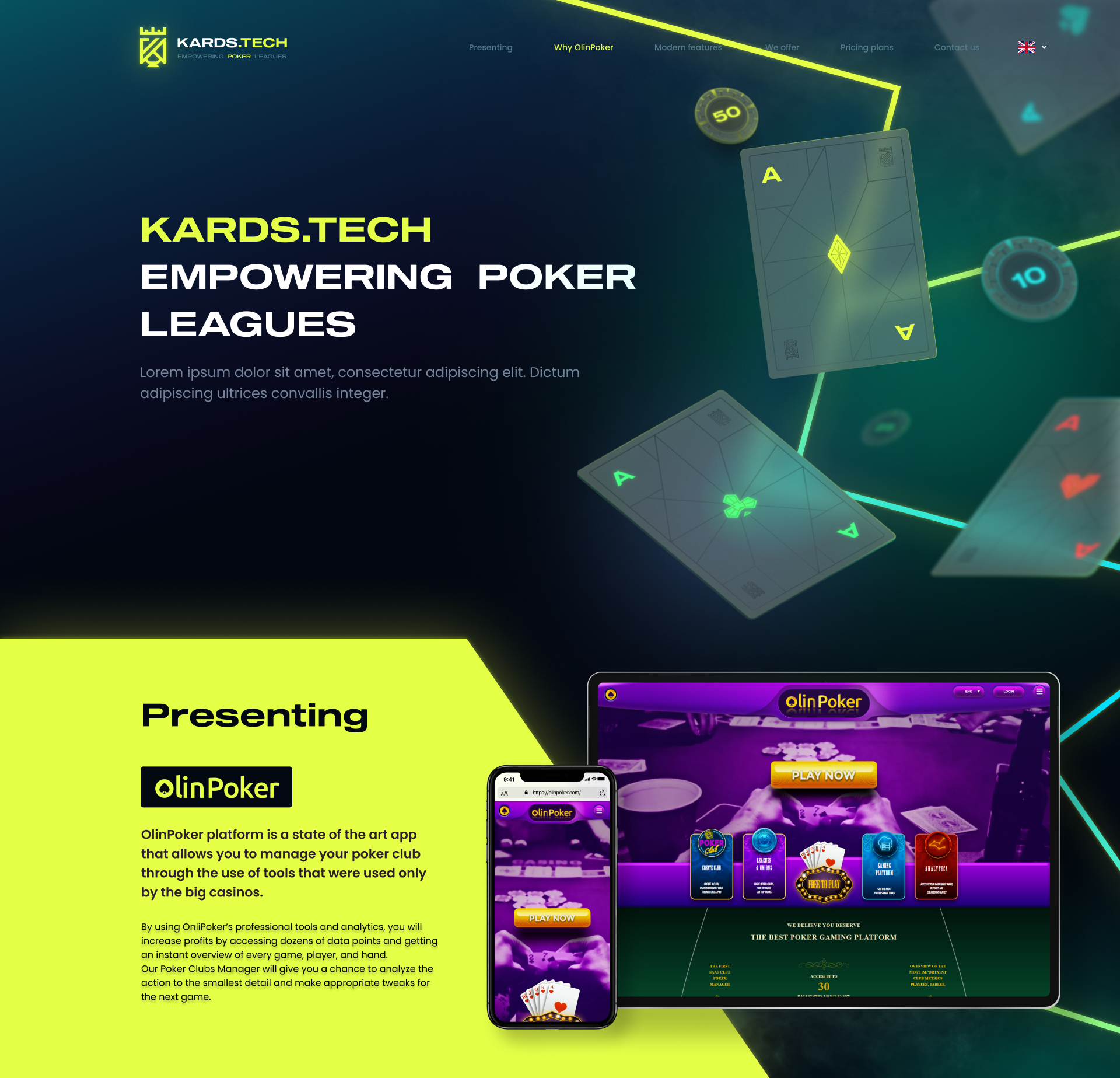 Example of Custom Website UI Design