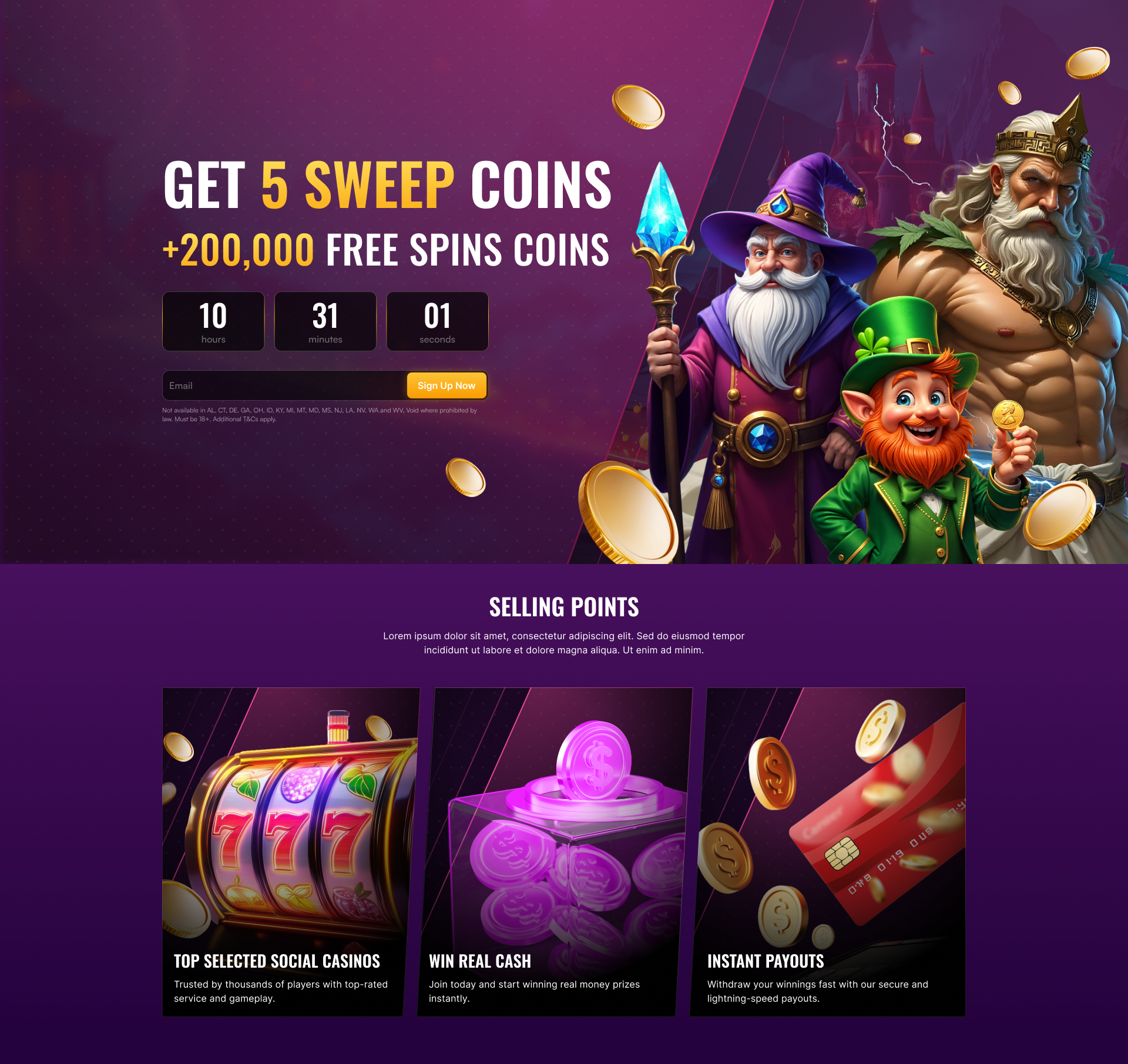 Example of Custom Website UI Design