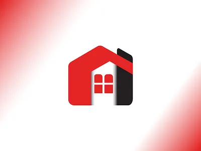 Modern Real Estate Logo | Red House Brand Identity brand identity construction logo house logo illustrator logo design minimal logo modern logo property logo real estate logo red logo
