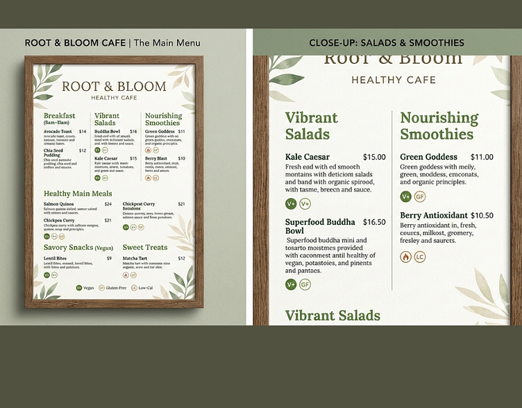 Menu Design by Shraddha on Dribbble