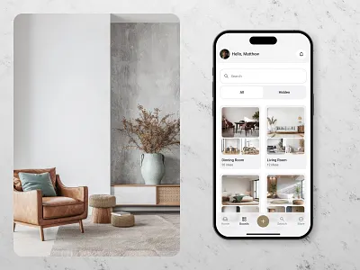 Pinterior - Boards app boards clean design drumncode interior mobile mood pinterior responsive web development