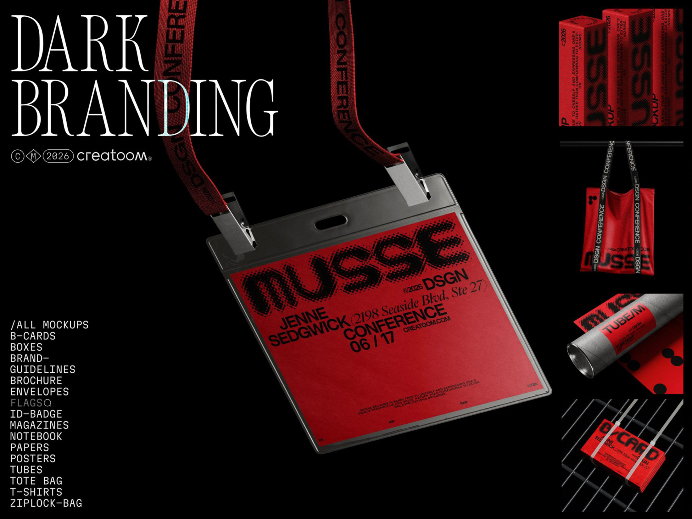 Musse – Dark branding mockups advertising mockup bag mockup box mockup brochure mockup card mockup envelope mockup flag mockup free free mockup freebies graphic design magazine mockup mockup notebook mockup notepad mockup packaging mockup paper mockup poster mockup t shirt mockup tube mockup
