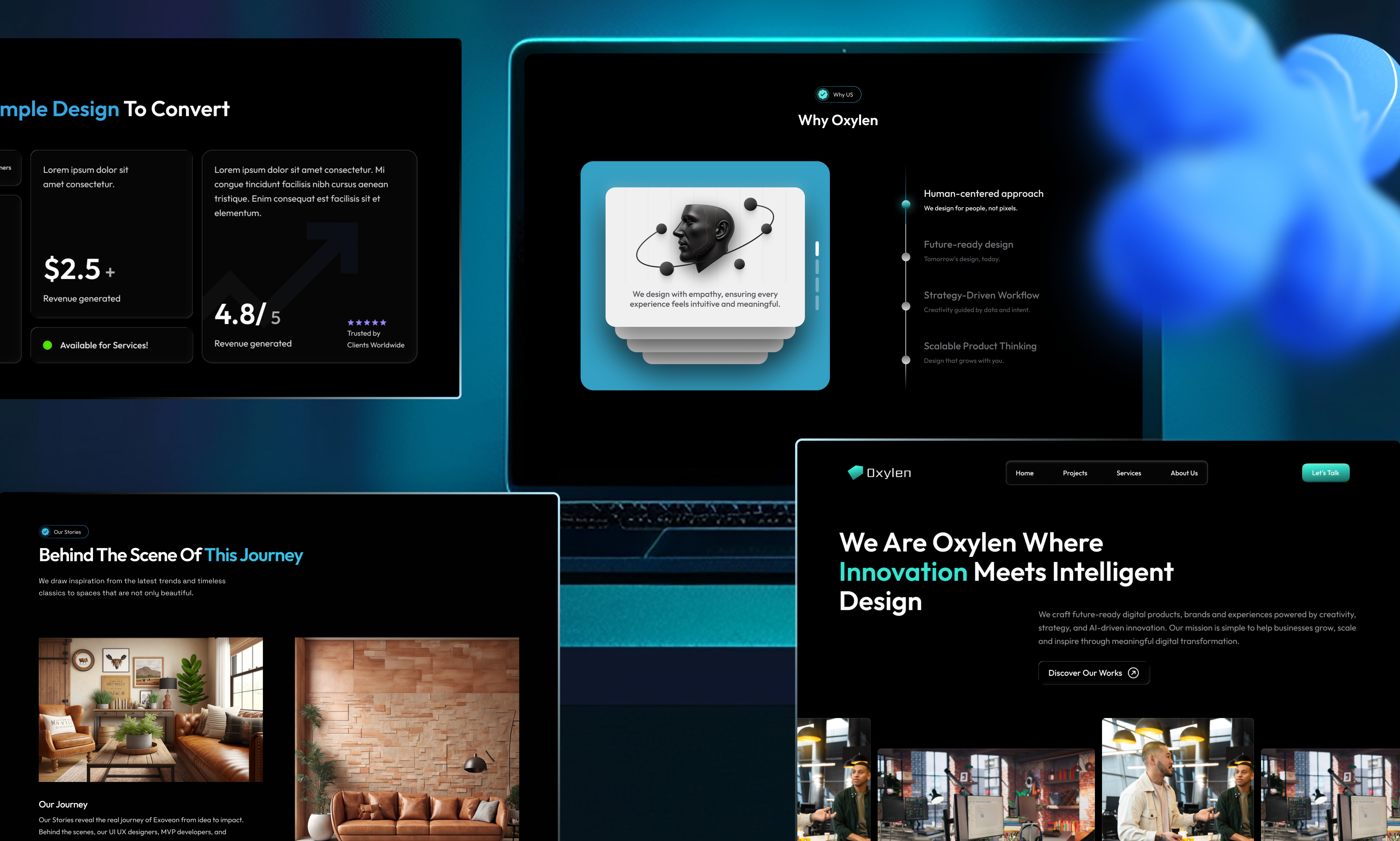 Example of Saa S Website Or Landing Page UI Design
