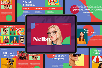 Nellsy Powerpoint Template #6 app branding design graphic design illustration logo typography ui ux vector