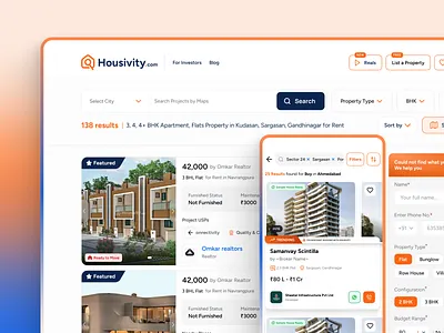 Housivity - Real Estate Market Place_Part 2 adminpanel animation app branding graphic design logo motion graphics platform property propertytech realestate ui website