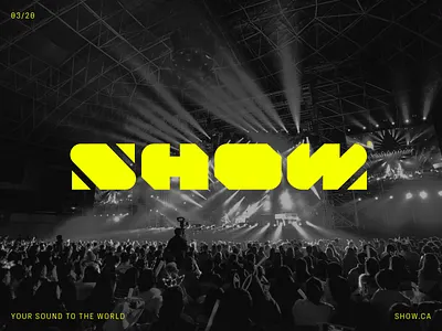 Show Events brand identity branding events festival identity lettermark lineup logo logotype mark music party people show sound symbol urban life visual identity