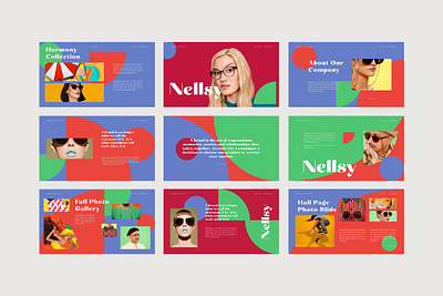 Nellsy Powerpoint Template #8 app branding design graphic design illustration logo typography ui ux vector