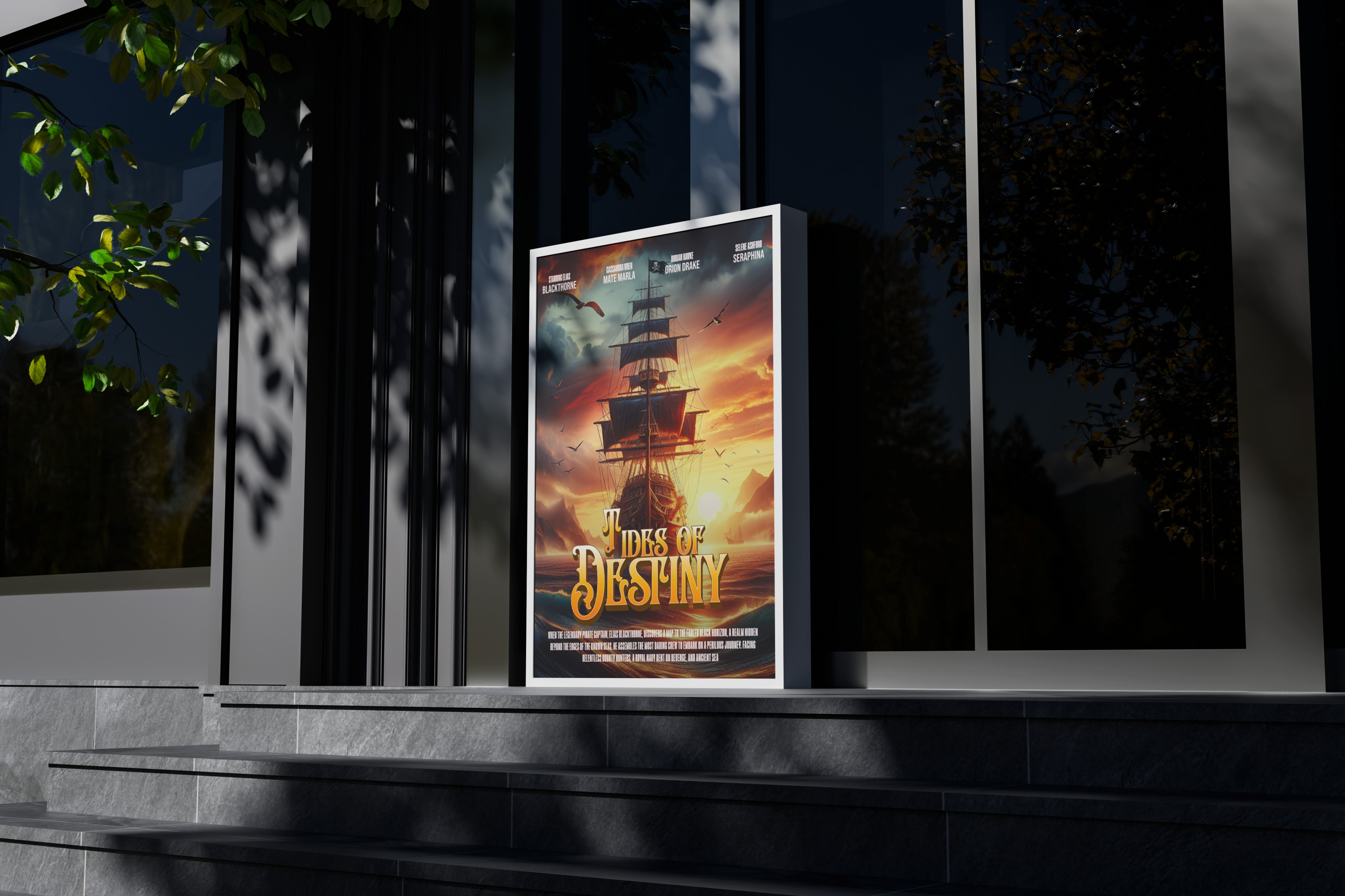 Tides of Destiny | Film Poster Design 3d adobe adobe illustrator adobe photoshop aesthetic animation cinema cinematic concept art design film film poster graphic design illustration movie movie poster poster thriller typography vector