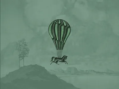 Horse Balloon 3d branding graphic design hospitality hotel illustration logo texture