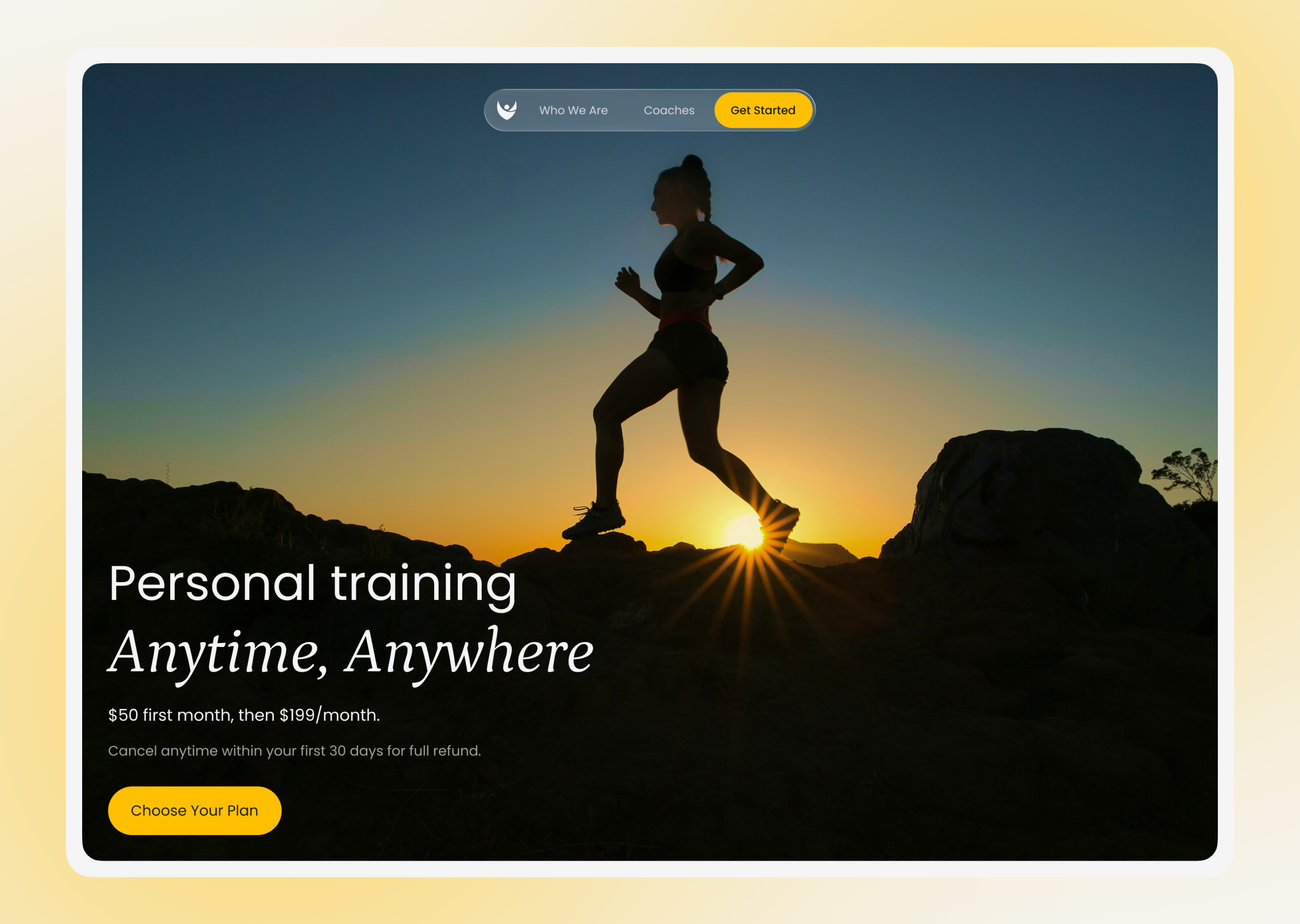 Fitness Website Concept