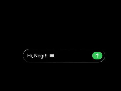 iMessage Text Bubble UI Animation Exploring — negi design after effect animation block chain branding crypto graphic design imessage ios motion graphics sms ui ux vector web3