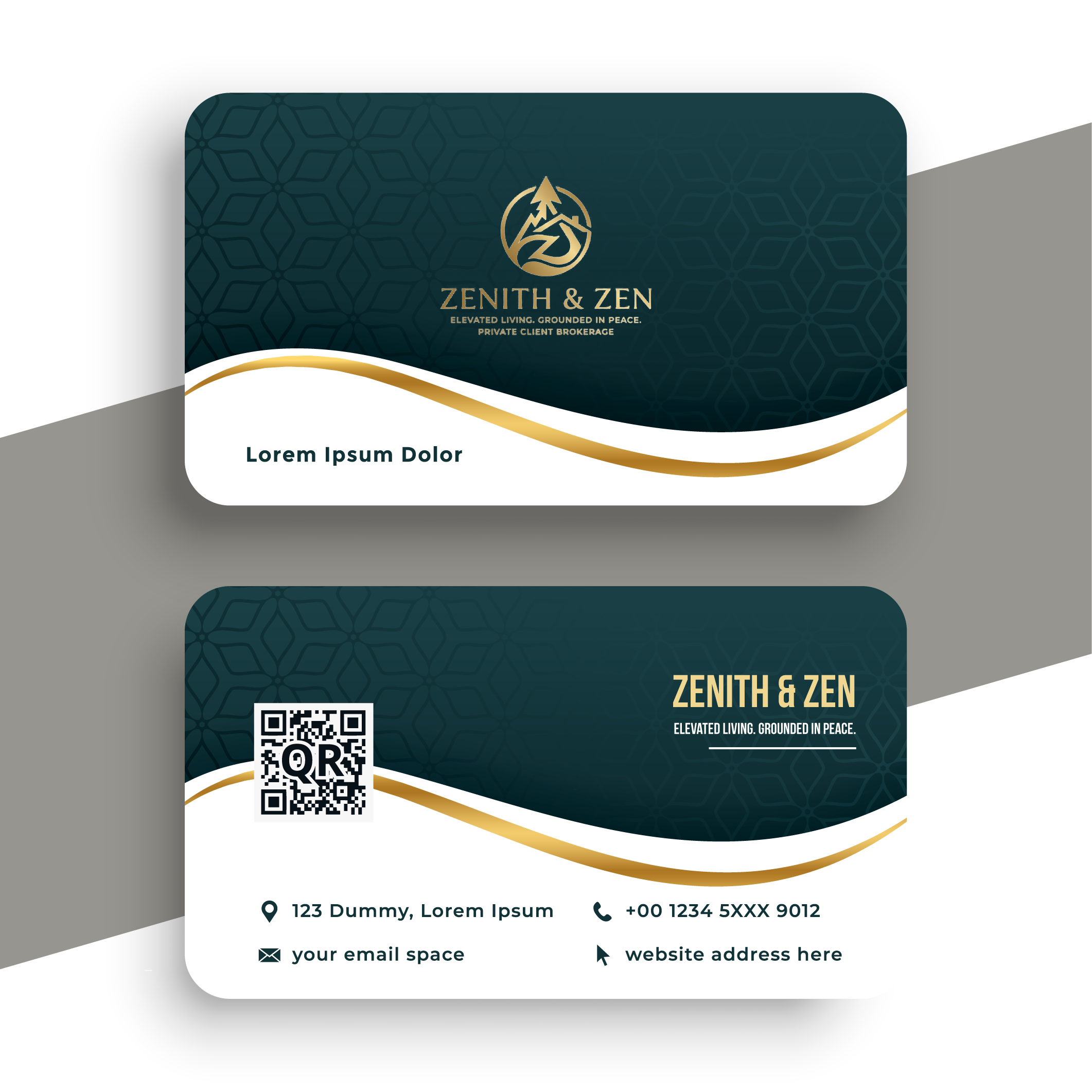 Luxury Real Estate Business Card Design business card card design graphic design luxury real estate