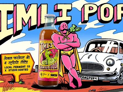 Imli Pop: Packaging & Product Branding branding comic book comic style fb illustration indian packaging