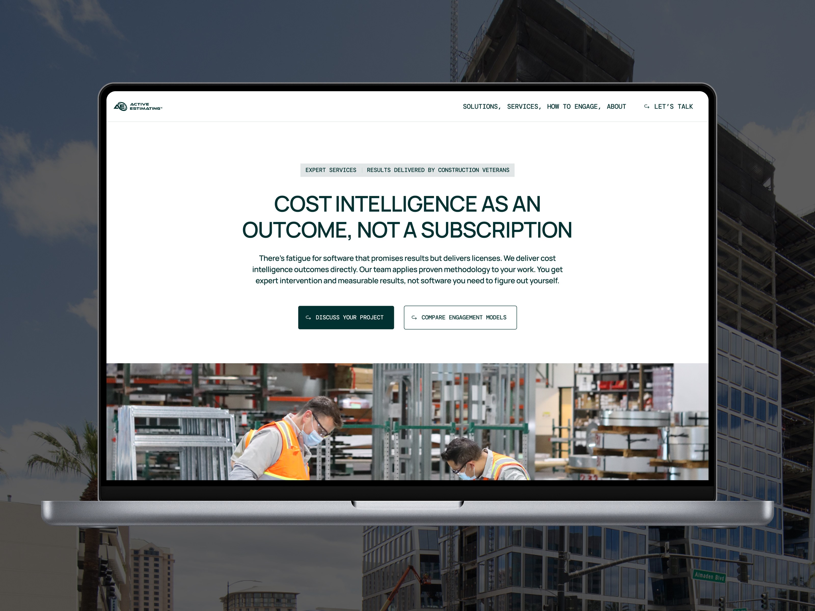 Example of Active Estimating — UX/UI Design of a Corporate Website