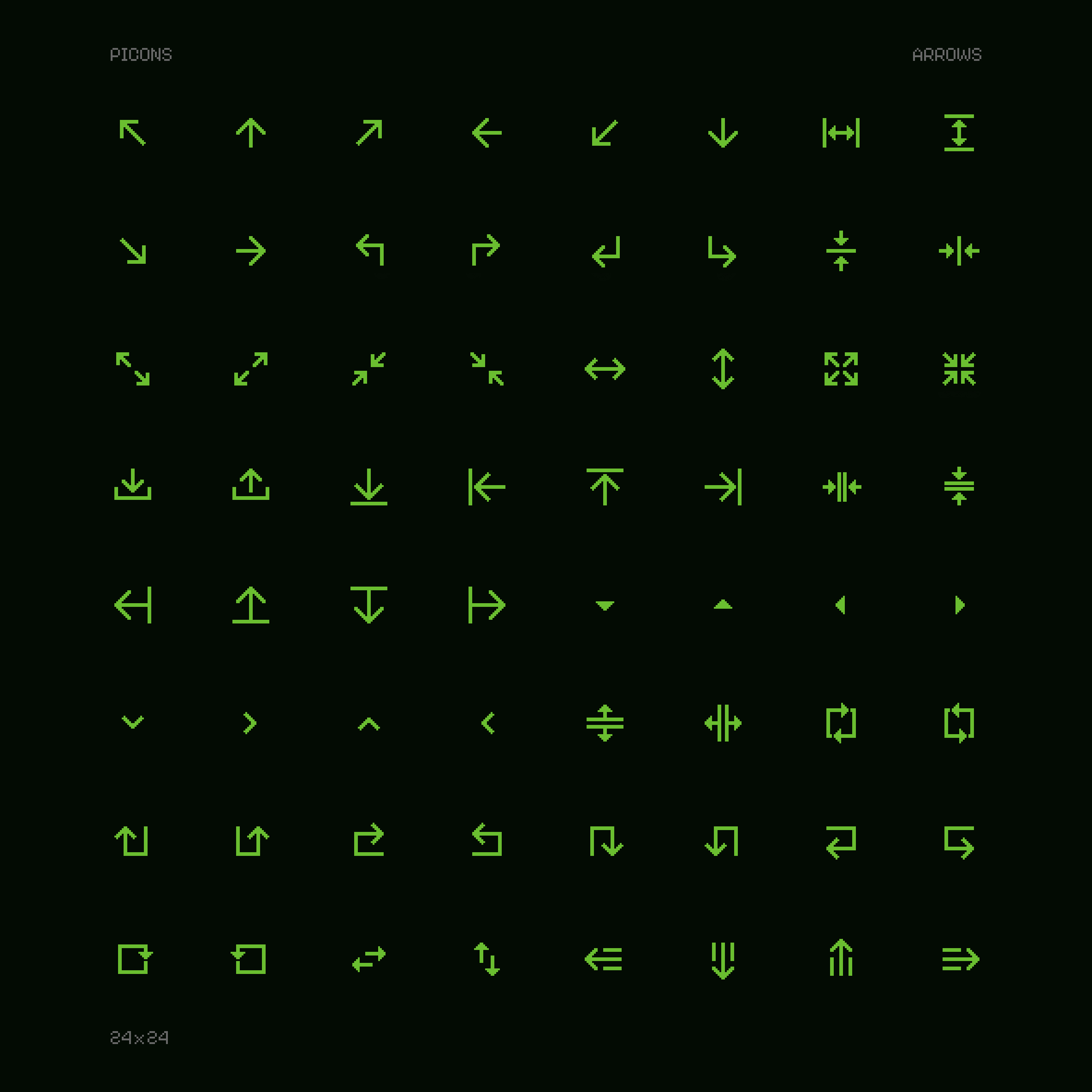 Pixel-True Arrows digital design graphic design icons iot ui