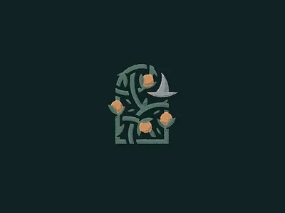 Edin Orange Grove bird branding fruit graphic design hospitality logo texture