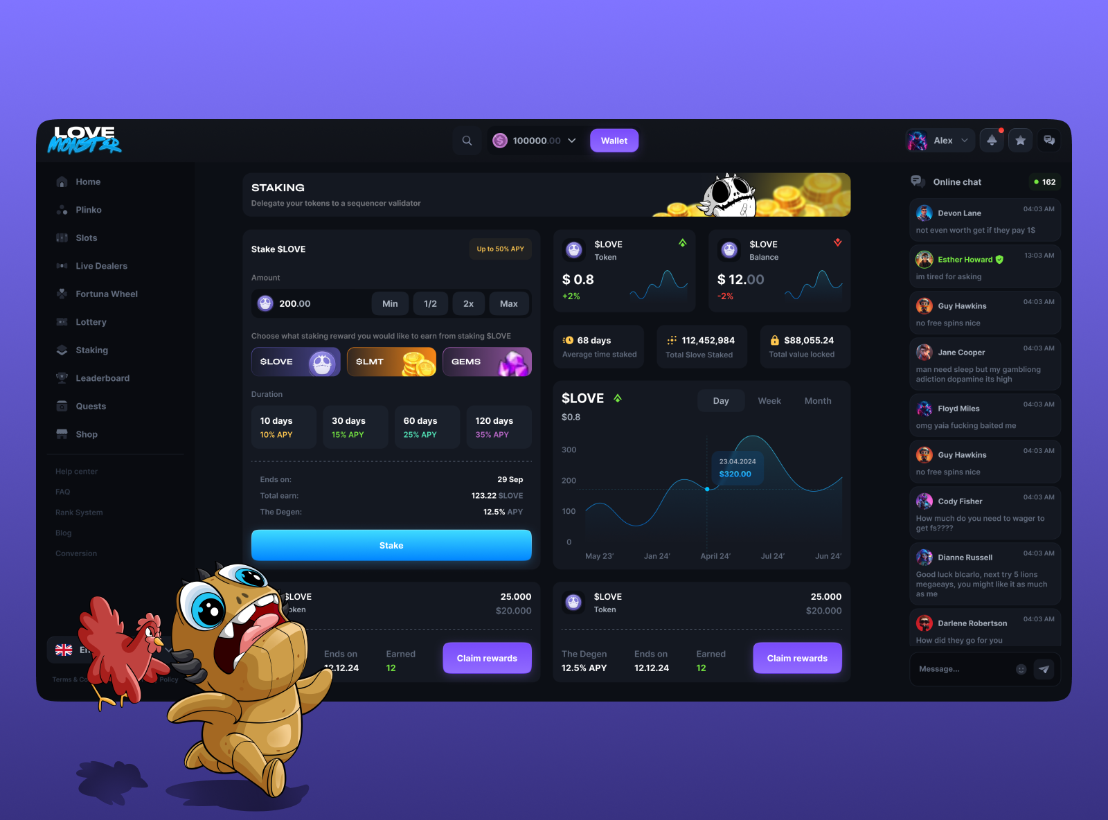 Love Monster - Casino Design