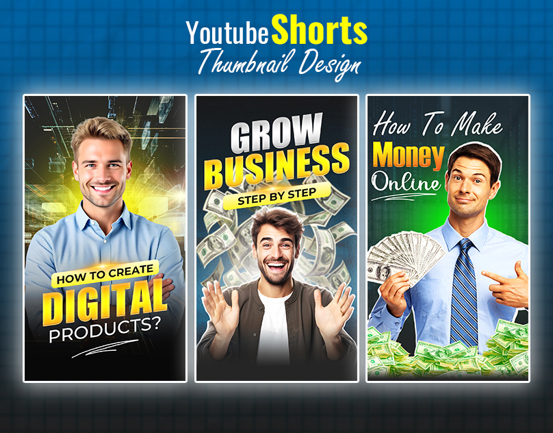 YouTube Shorts Thumbnail Design content creation instagram photoshop shorts thumbnail thumbnail design tiktok vertical youtube