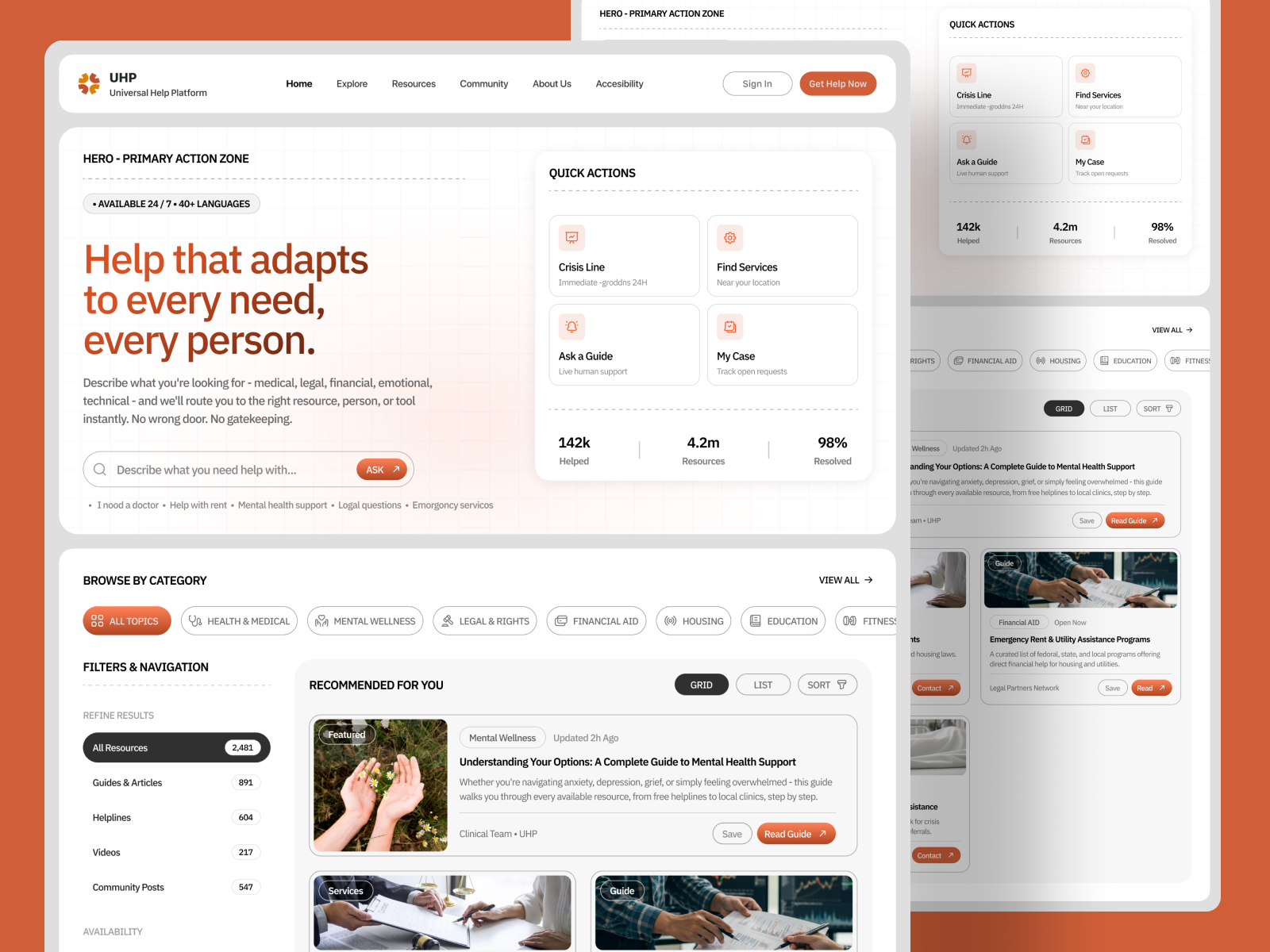 Example of Universal Help Platform