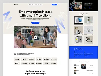 Awura — IT Agency WordPress Theme agency website design figma homepage it it agency it landing landingpage layout design minimal modern design ui ui design uiux design web web design webflow website wireframing wordpress