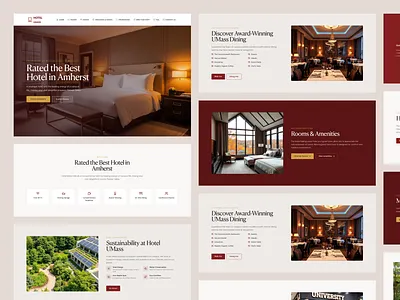 Luxury Campus Hotel Website Design | UI UX Design Case Study app design figma landing new product design real estate trending ui ux website