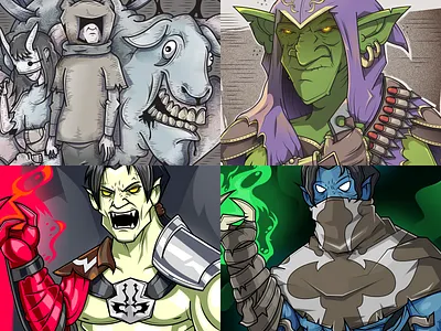 Illustration Pack 3 character illustration goblin legacy of kain raziel reanimal styx vampire