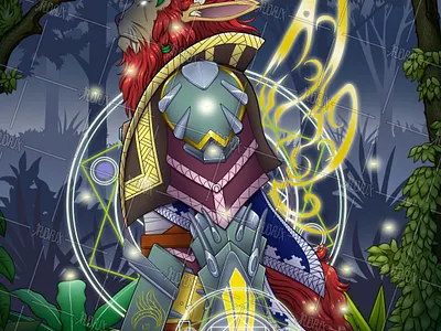 Beast of the Diwatax 2d art adobe photoshop anime style art beast card game art character design comic art creature fae fairy fantasy filipino forest illustration illustrator manga art monster noai original character