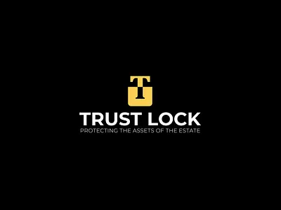 Trust Lock Logo Design branding creative logo design graphic design logo logo design trust logo vector
