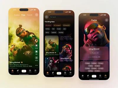 Social Media App UI – Creator Discovery Platform app chat application communication community app design discover ios social app product real time chat social app social discovery app social media app social network app socialmedia startup typography ui web