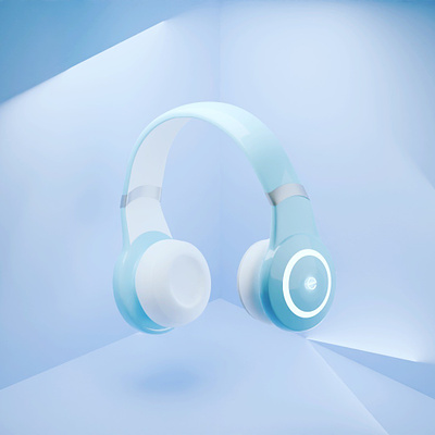 Headphones 3D Model art blendercycles headphones modeling