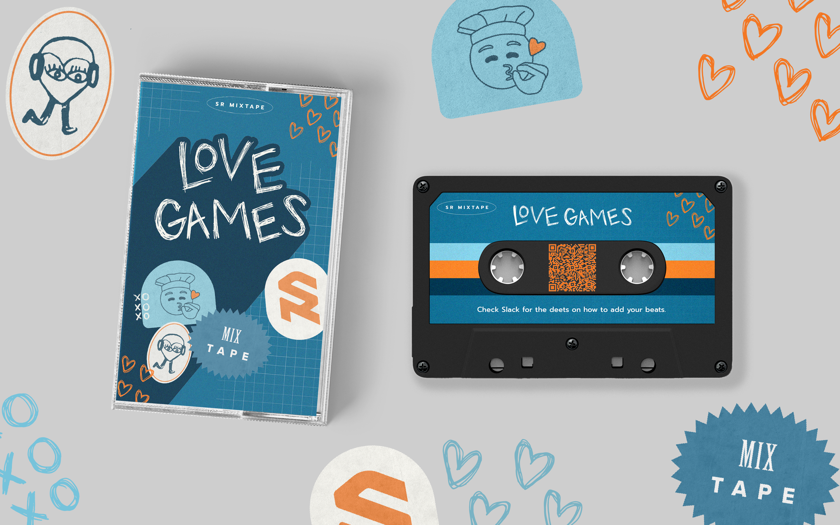 SR Love Games graphic design illustration typography