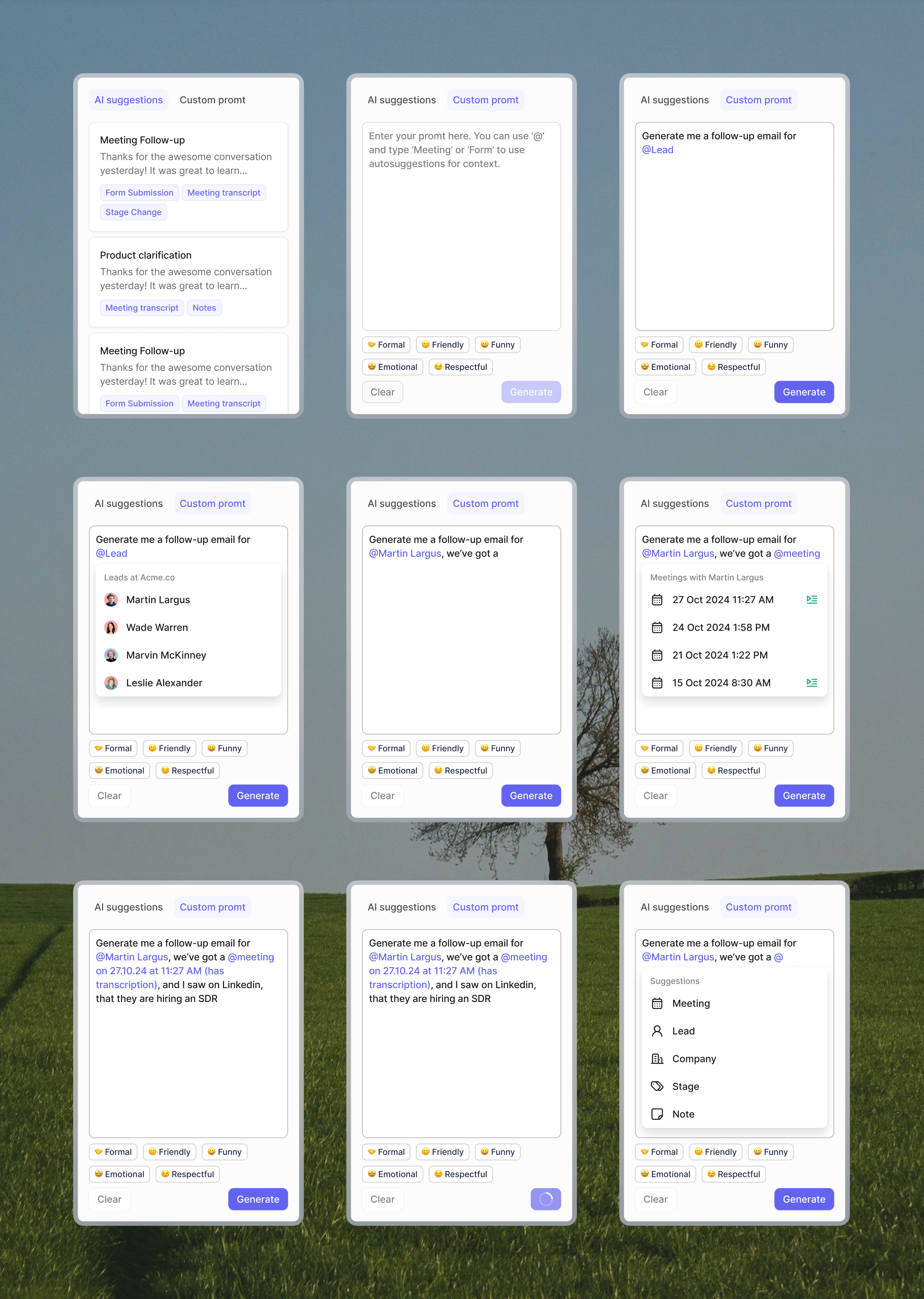 Example of Design System Setup / Optimization