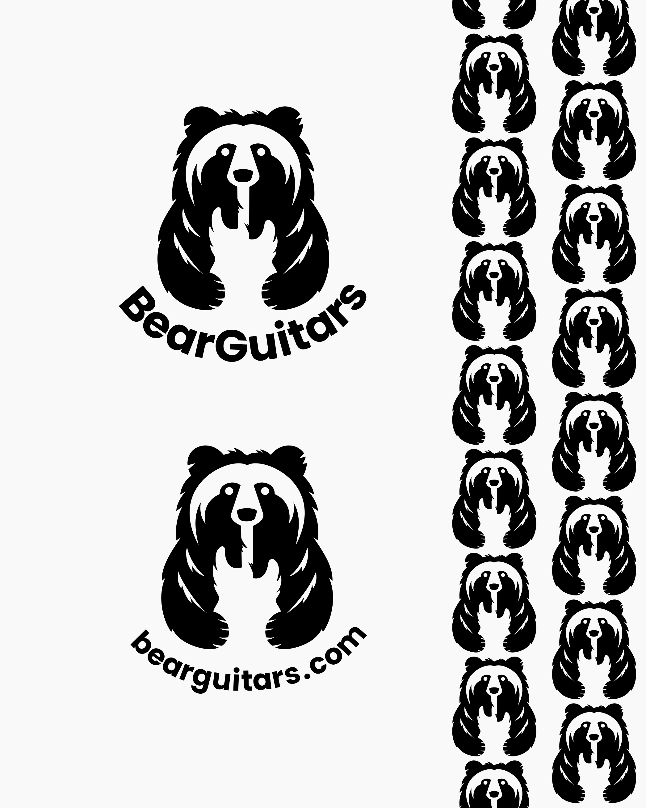 Logo Design for Bear Guitars bear brand identity branding commission design freelance work graphic design graphic designer guitar logo logo design logo design branding logo designer negative space vector