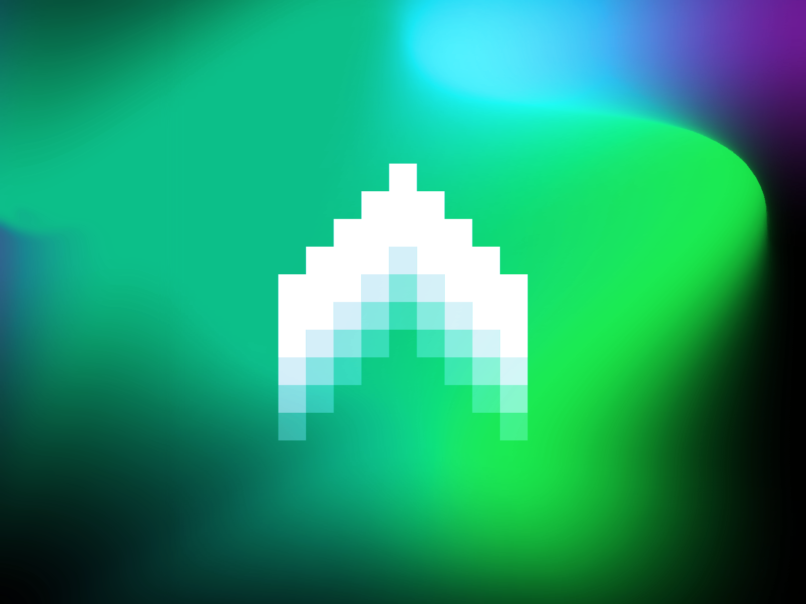 Example of A for Aurora, letter mark / logo design symbol icon