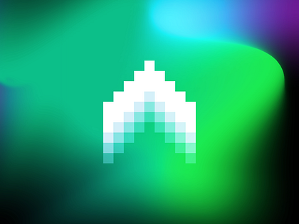 A for Aurora, letter mark / logo design symbol icon